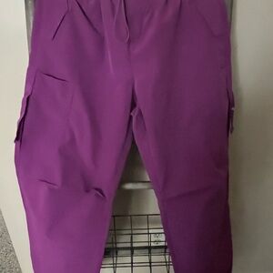 Love Tree Women's Vibrant Purple Cargo Pants